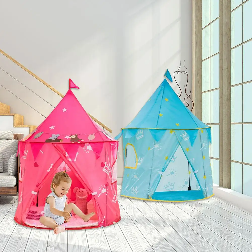 Детская палатка принцессы, игрушка, портативная игровая палатка для пикника и путешествий, для детей 3-8 лет