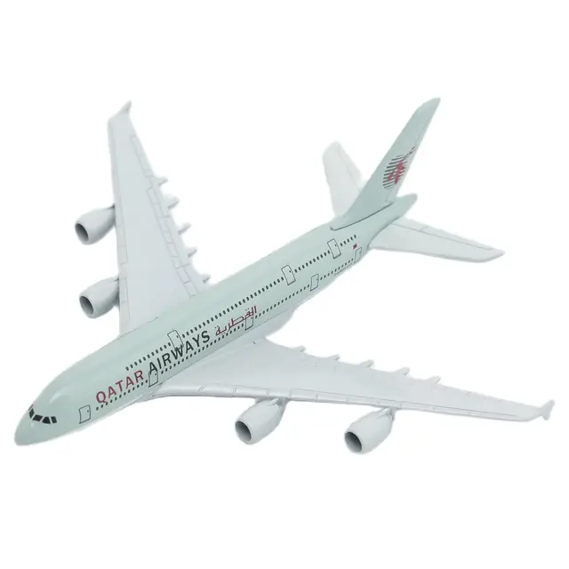 Emirates Airlines A380 Aircraft Model 15cm Alloy Aviation Collectible Diecast Miniature Ornament Souvenir Toys Qatar Airways A380