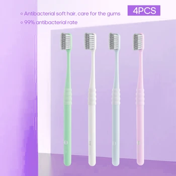 

4pcs/set Replaceable Toothbrush Waterproof Tooth Brush Teeth Whitening Brush Oral Care Tooth Cleanning Tool for Travel Home Use