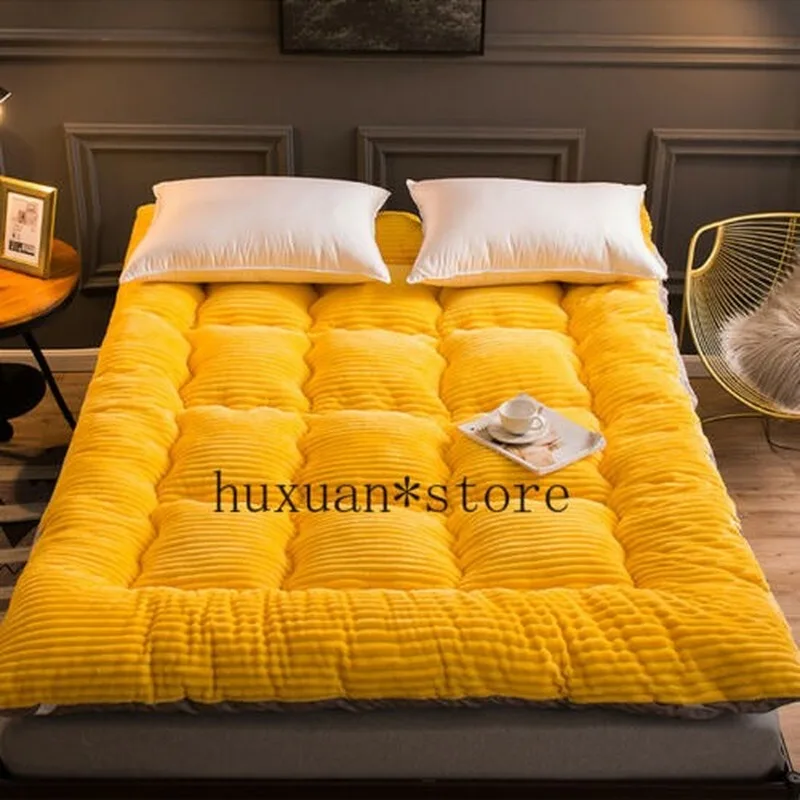 

Новинка, спальные татами для спальни, толстый теплый бархатный коврик для сна с молоком, дышащие Нескользящие мягкие постельные принадлежности