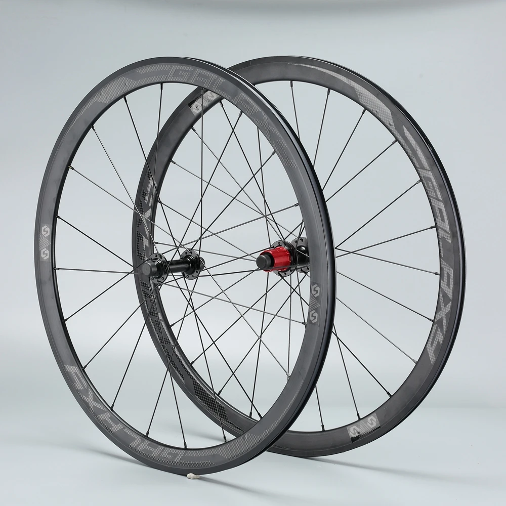 RACEWORK ультра-легкий алюминиевый сплав 700C колесная пара велосипеда 40 мм обод герметичный подшипник волоконный концентратор цветной, отражающий набор колес