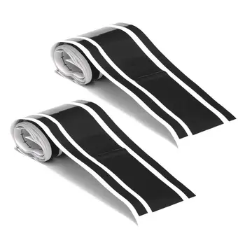 

2pcs 72 inch x3 inch DIY Black Car Body Vinyl Racing Stripe Pinstripe Decal Stickers New