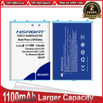 

HSABAT 0 Cycle 1100mAh Battery for Nintendo GBA SP GBASP High Quality Mobile Phone Replacement Accumulator