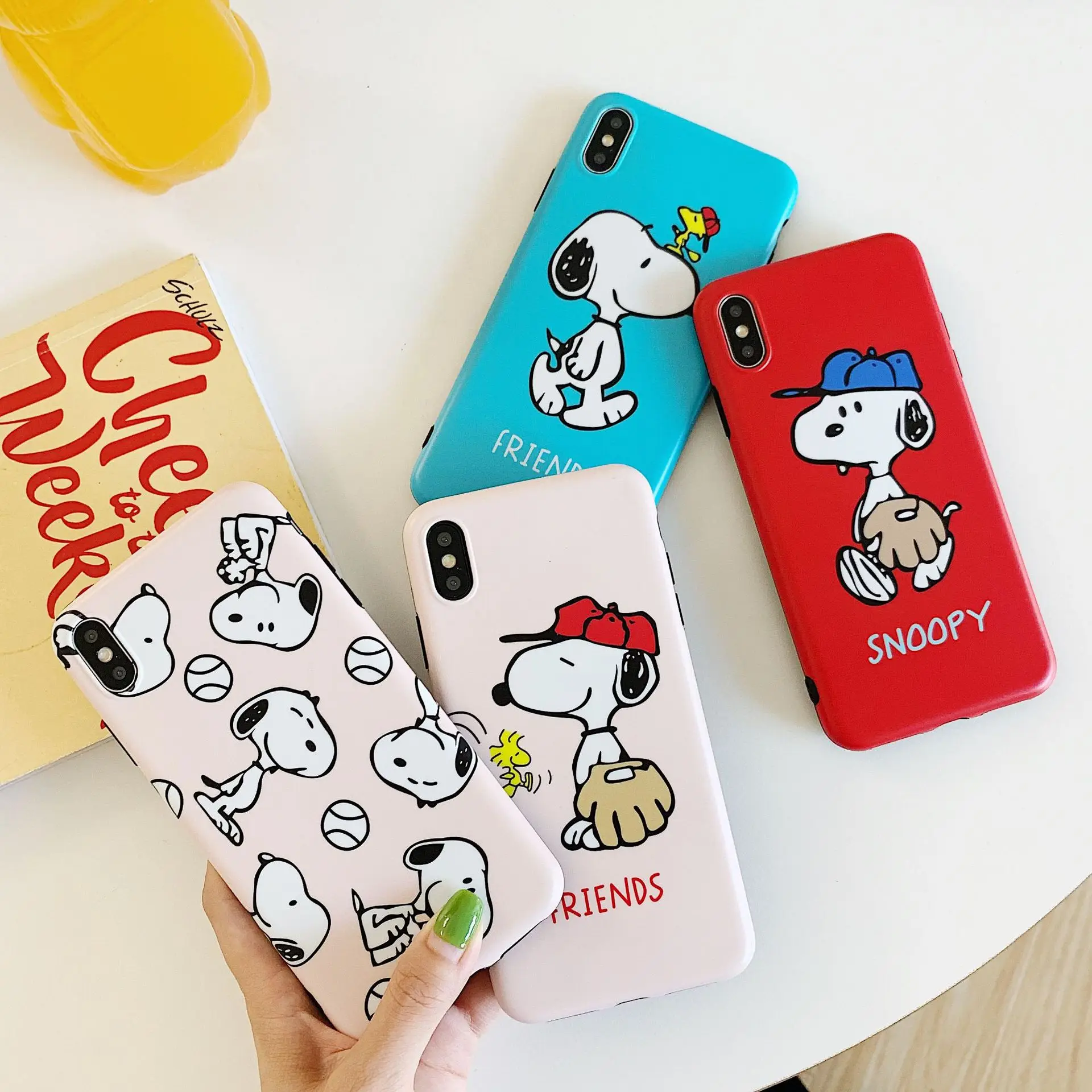 Чехол для телефона с изображением милой собаки в Корейском стиле IPhone X max Xr модный