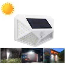 1000lm белый ПИР датчик человека солнечные лампы Открытый сад настенный светильник солнечный светильник IP65 водонепроницаемый длительный срок службы батареи энергосберегающий светодиодный