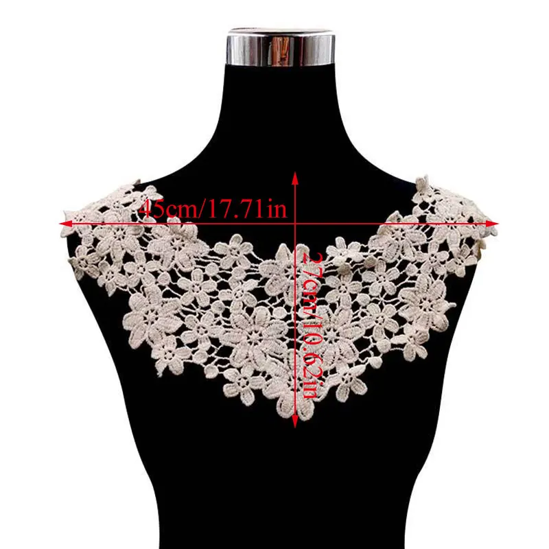 Lace Fabric 11 Colors Collar For Needlework Embroidery Applique DIY Dress Sewing Supplies Craft Collarband Lace Sewing Supplies Lace Sewing Accessories