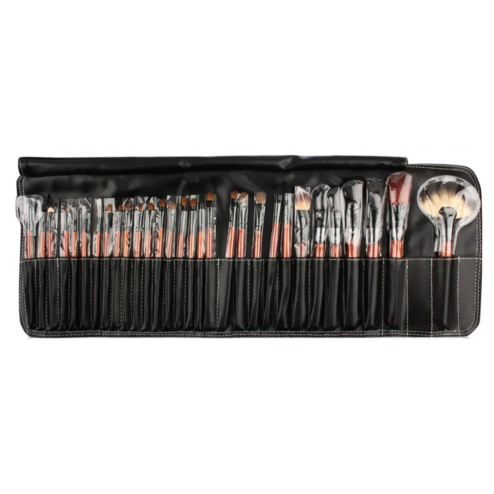 

30PCS Wooden Handle Wool Hair Makeup Brush Compact Size Foundation Blusher Powder Eyebrow Cosmetic Brush Tools