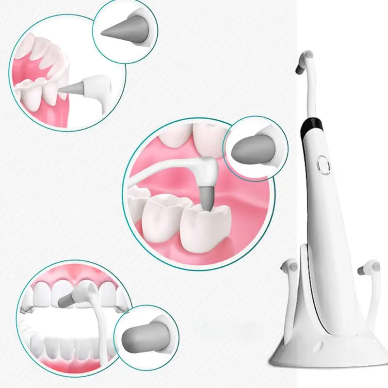Электрический зуб пятновыводитель ластик для удаления налета Стоматологическая Чистка отбеливающий инструмент