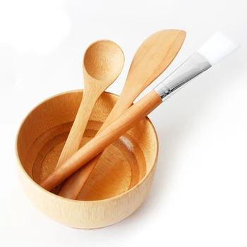 

Homemade DIY Mask Tool Set Medium 4pcs Mask Bowl Spatula Brush Set Mixing Tool Sets Bowl Stick Brush Gauge Cleaning Mat Gifts