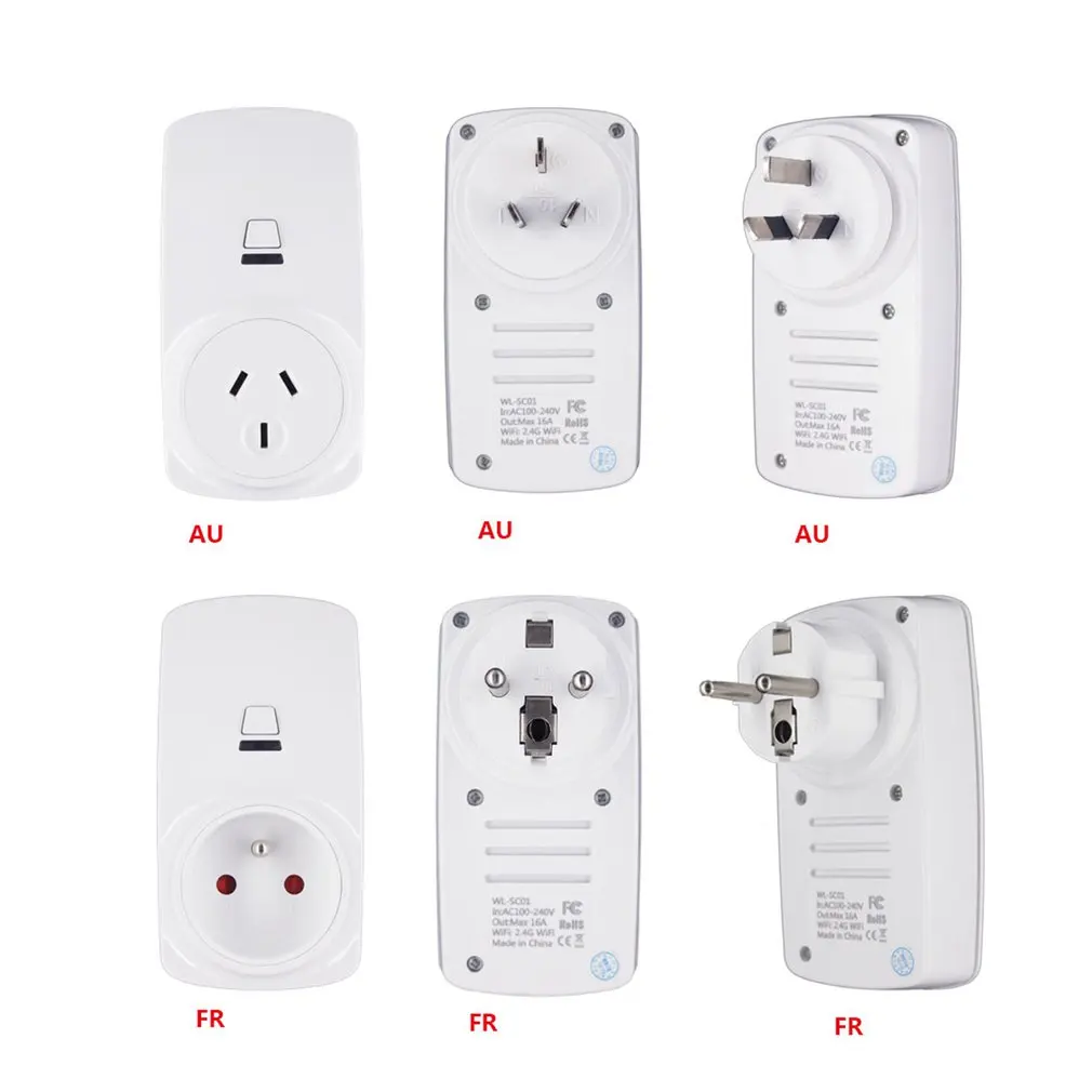 10A Wifi Беспроводная умная розетка для Tianmao Genie Alexa Google Home IFTTT EWelink|Электрические
