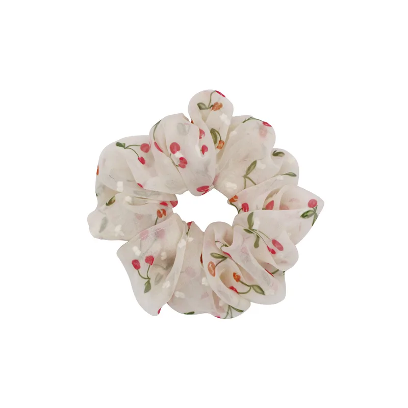 Резинка для волос женская с цветами вишни модная эластичная заколка в Корейском