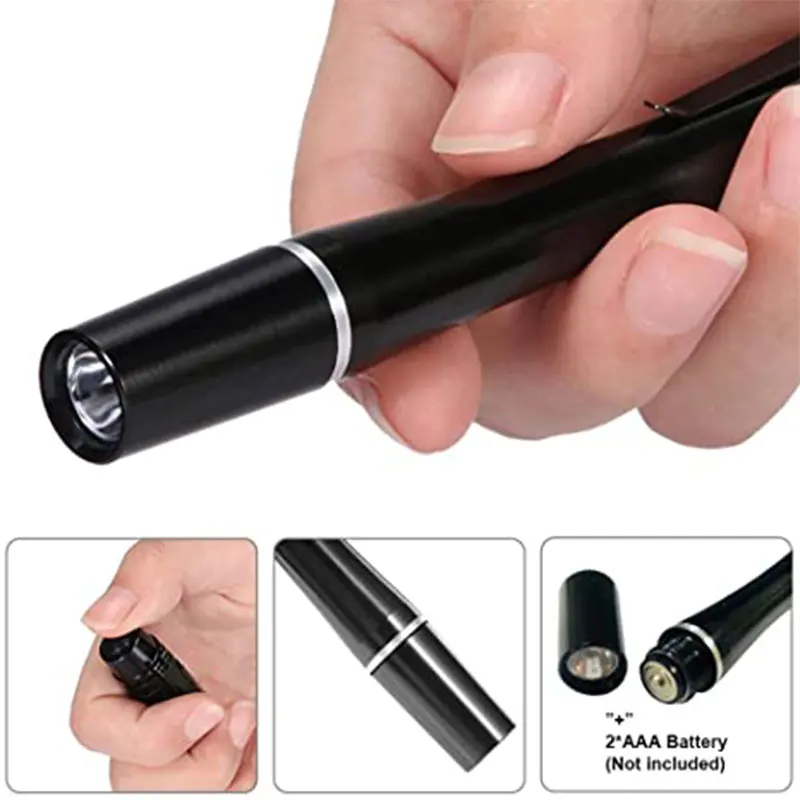 TMWT Mini Pocket Ultraviolet Pen Glue Curing Invisible Ink Detector 395NM 365NM 