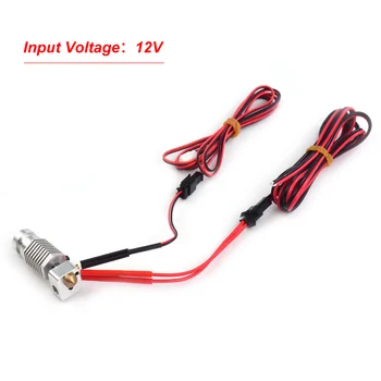 

3D Printer All Metal Hotend Extruder Kit with Connection Cable 0.4mm Nozzle Compatible with Robo R1 R1+ Printer 1.75mm Filament