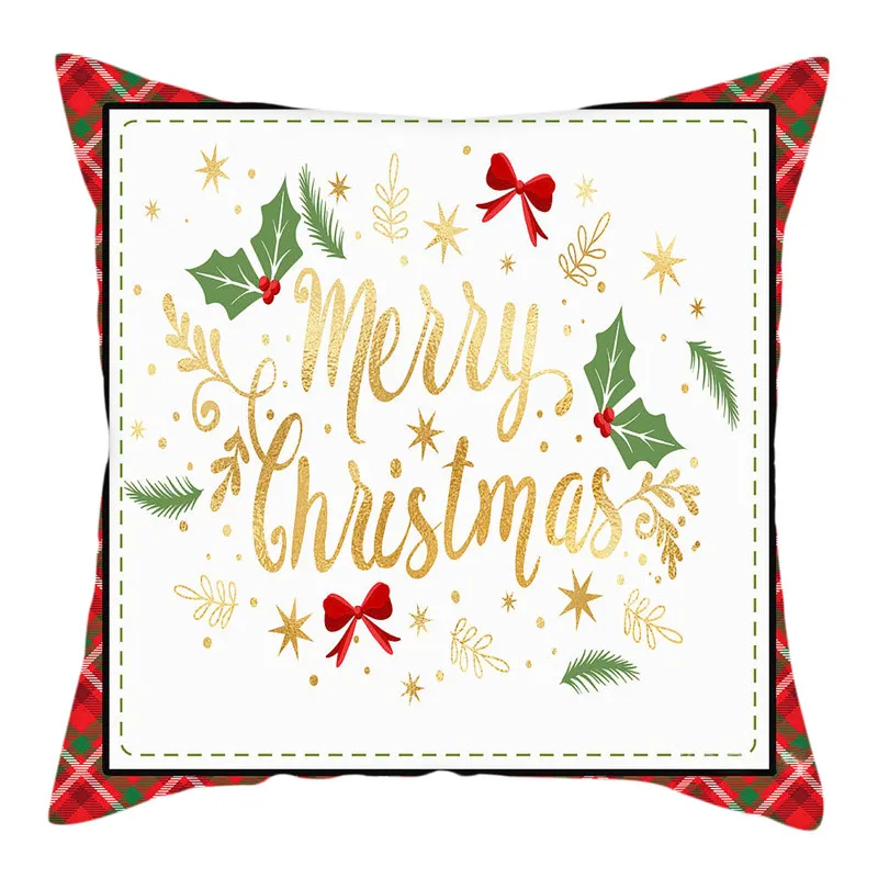 Fuwatacchi Merry Christmas наволочки красная птица цветок пледы наволочка для дома диванные декоративные подушки - Цвет: PC12544