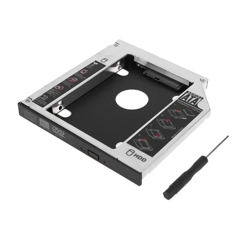 12.7mm 23S1A SATA Отсек для жесткого диска Универсальный 2,5 2-й 12,7 мм/9,5 мм Ssd Hd SATA жесткий диск HDD Caddy адаптер отсек для Cd Dvd Rom Оптический отсек - Цвет: 12.7mm 23S1A SATA