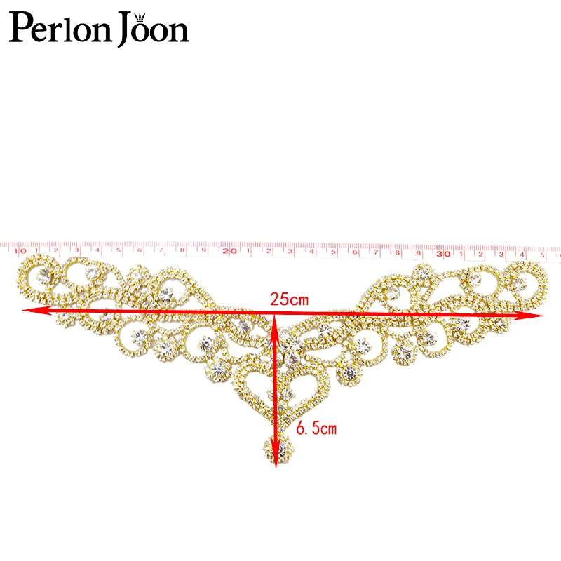 DIY ab 컬러 용접 크리스탈 패치 라인석 칼라 웨딩 드레스, 깜박이 손 바느질 의류 액세서리 YL002