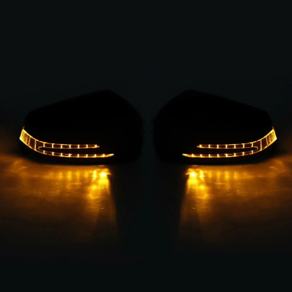 

1 Pair L/R Rearview Mirror Cover W/LED Turn Signal For Mercedes W212 W212 W204 W221 Durable And Practical To Use
