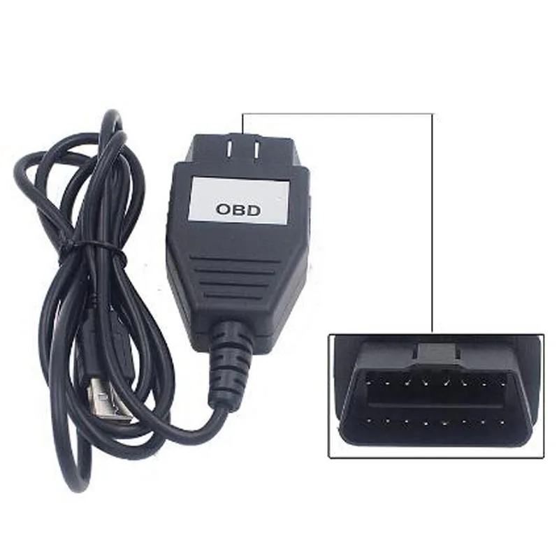 Новейший для FoCOM устройства OBD USB интерфейс для VCM диагностический кабель OBD OBD2 Автомобильная диагностика obd-ii сканер