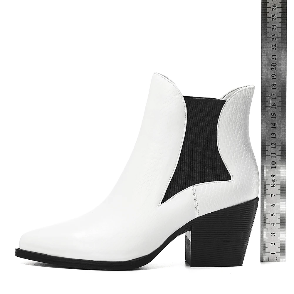SARAIRIS/Роскошные брендовые ботинки «Челси» с острым носком; женские ботильоны из натуральной кожи; коллекция года; женская обувь на высоком каблуке из органической кожи; Размеры 33-42