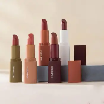 

5 Colors Mousse Lipstick Cosmetic Matte Easy To Color Natural Lipstick Single Pack