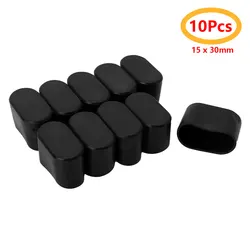 10Pcs Oval Shape Chair Leg Tips Caps Rubber Furniture Foot Table Chair Leg End Caps Covers Tips Floor Protectors for Home Patio