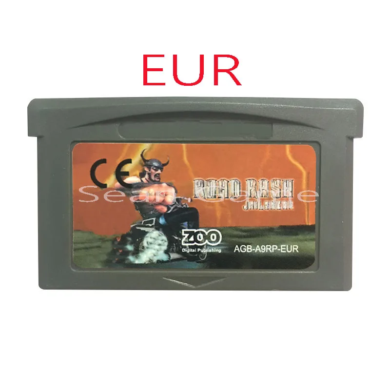 32 Bit EUR Handheld Console Video Game Cartridge Card Road Rash Jailbreak Version the First Collection | Электроника