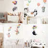 Animal Cartoon Wall Stickers For Kids Rooms Balloon Bunny Decorative 3D Wall Stickers For Children Rooms Large Kids Wall Decals 5