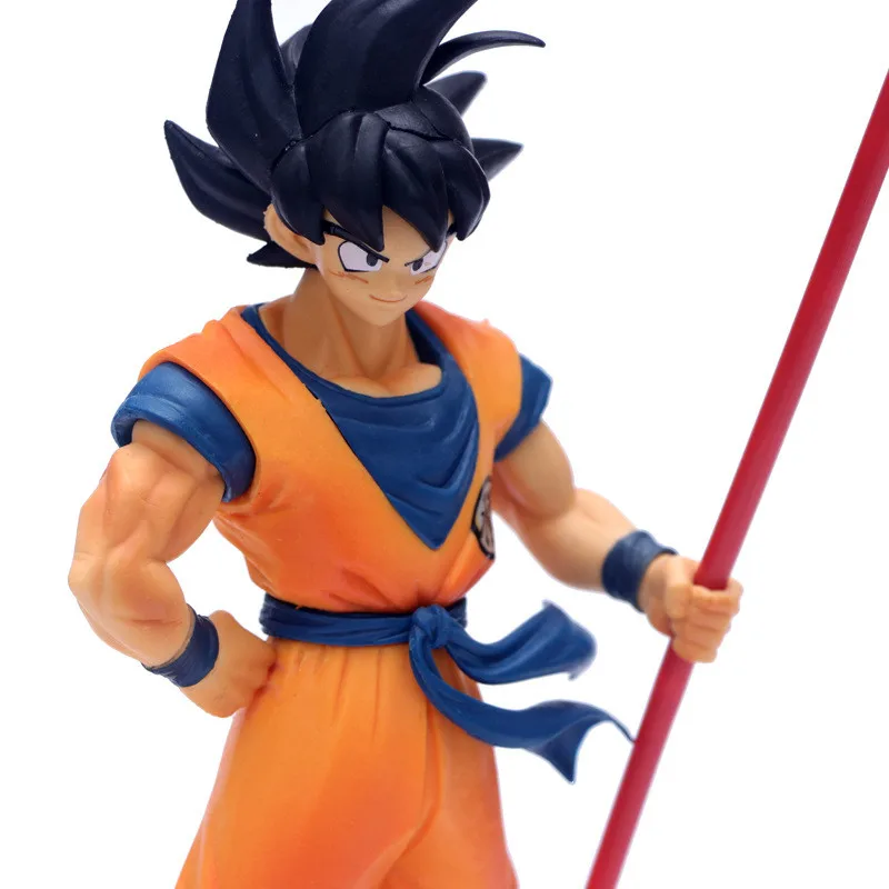 

Dragon Ball Z Toys for Children Anime Figurine Figure PVC Model Brinquedos Black Hair Goku 20th Anniversary 25CM Doll