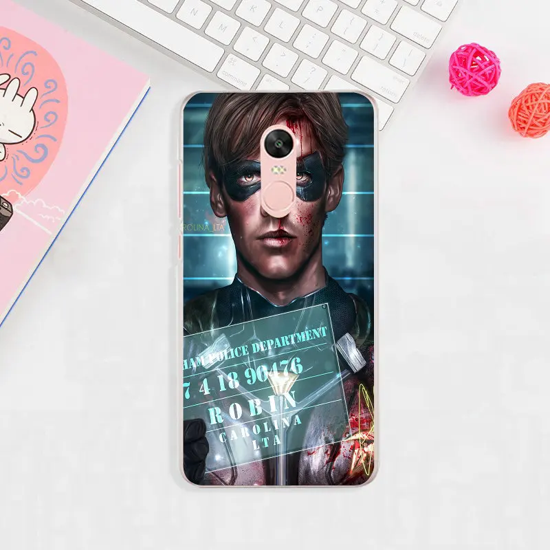 Мягкий силиконовый чехол из ТПУ для мобильного телефона Hero Red Robin Titans для Xiaomi Redmi Mi Note 2 3 3S 4X 4A 5 6 5 5S 5A 6 8 A1 Pro Plus - Цвет: image 12
