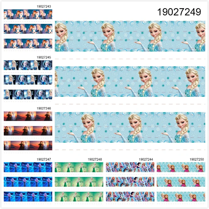 Winsome Princess Seies 50 ярдов 16 мм-75 мм мультфильм красочные печатные Grosgrain FOE ленты | Дом и