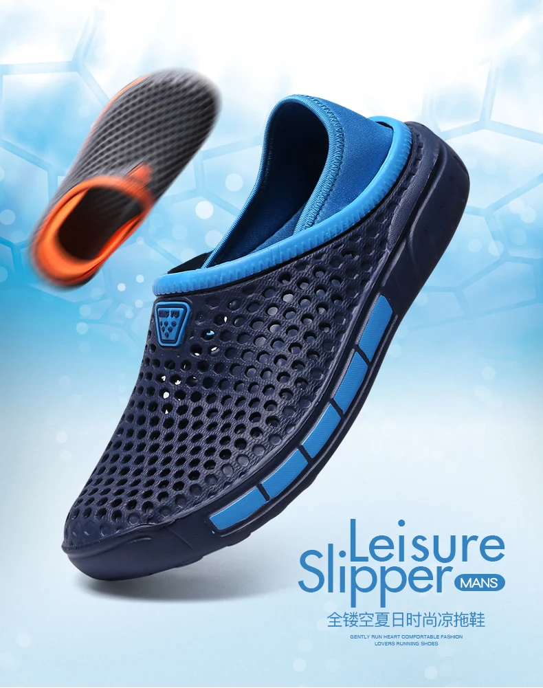 חדש נוח גדול גודל גברים בריכת סנדלי הקיץ חיצוני חוף נעלי גברים להחליק על גן כפכפים מקרית מים מקלחת כפכפים