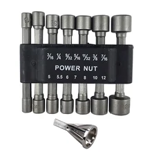 Нержавеющая сталь, внешняя фаска, инструмент для снятия заусенцев для сверла, гайковерт, Набор отверток, Метрическая розетка, адаптер для гаечного ключа, винт с шестигранной головкой