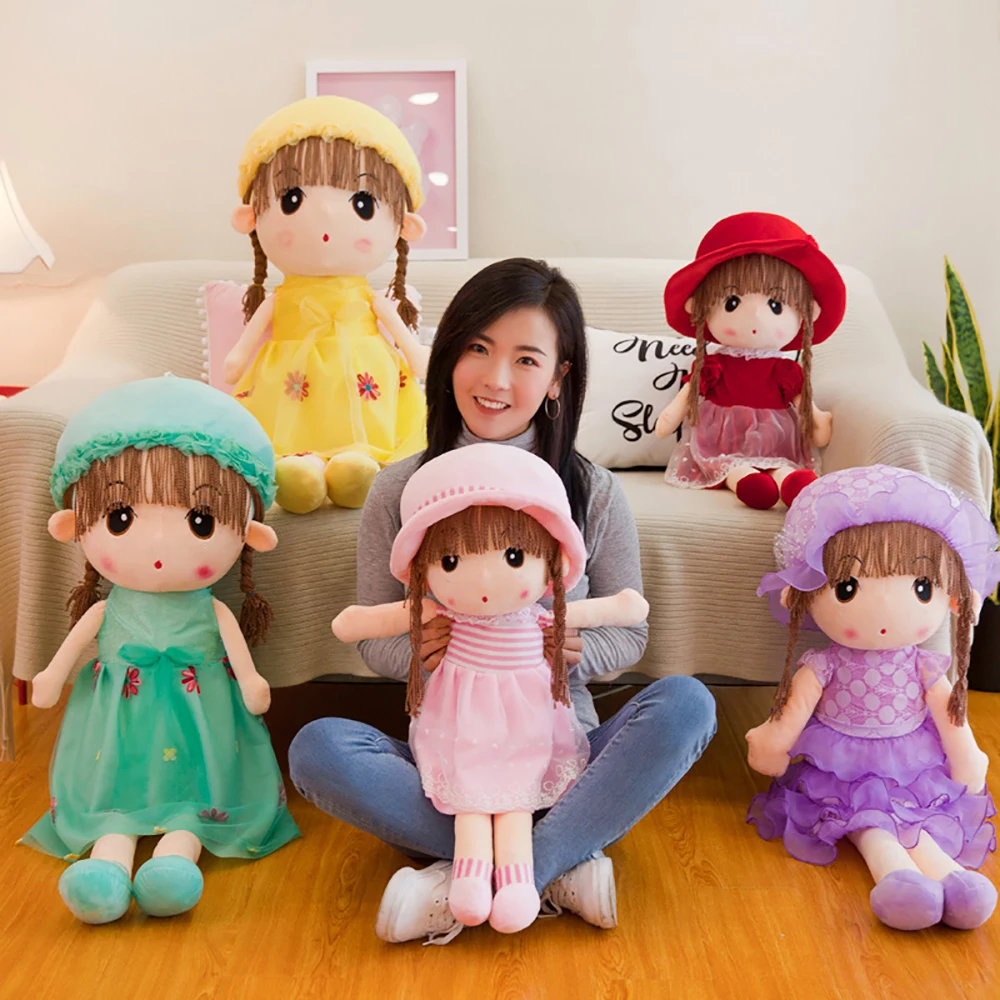 

45 cm 18 styles girl doll plush baby toy soft padded princess doll wedding home decoration birthday Valentine's Day gift WJ258