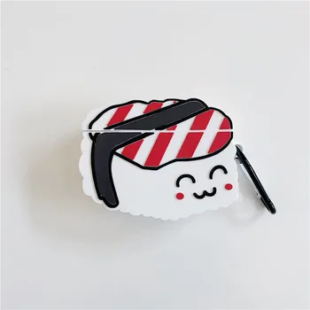 

unique design Japanese style cartoon lovely sushi shape bluetooth wireless headset cover for apple airpods protective case