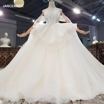 شراءHTL1864 فاخر وأنيق الساحرة قارب الرقبة مع كريستال الخرز فستان الزفاف 2020 فستاين سهرة/فساتين الحفلات كم قصير