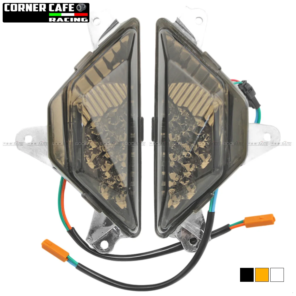 For KAWASAKI NINJA 250 300 400 650 1000 ZX6R ZX-6R 2013-2021 LED Front Turn Indicator Blinker Signal Light 14 15 16 17 18 19 20