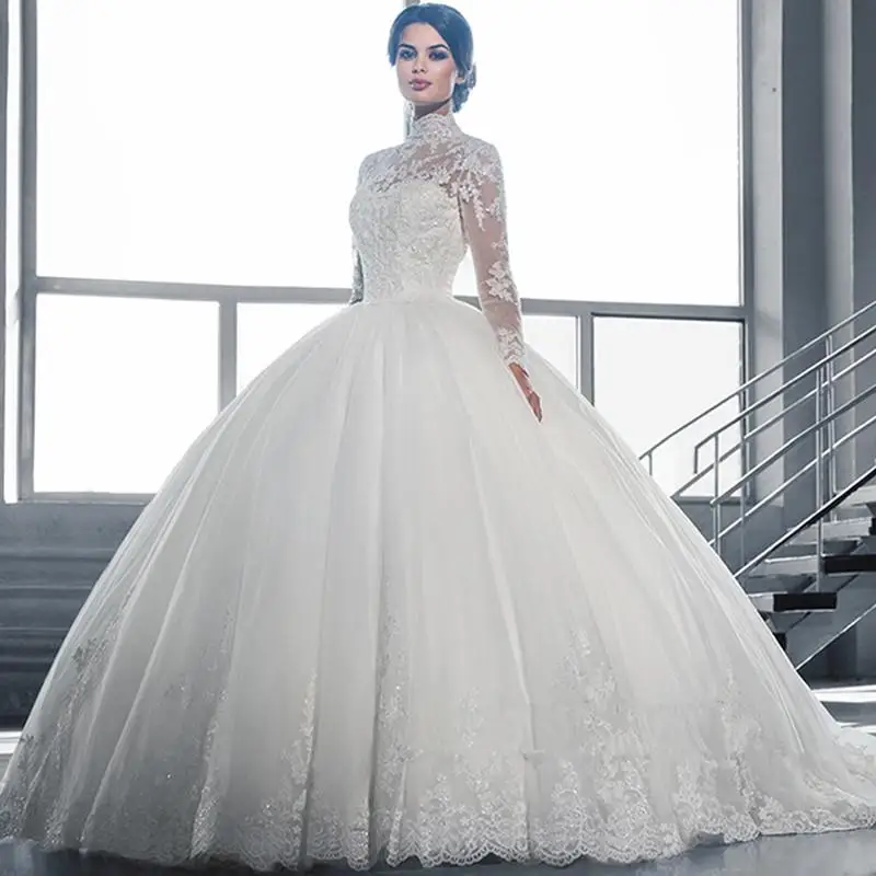 Lace Ball Gown Wedding Dresses 2021 