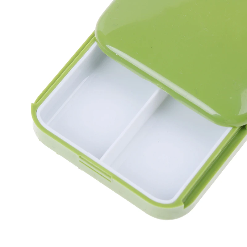 Мини-портативный 2 сетчатый чехол для таблеток, коробка для таблеток, чехол для хранения таблеток, контейнер, чехол s, коробка для хранения, 4 цвета