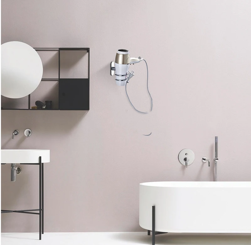 bathroom accessory hair dryer holder stainless steel hair dryer rack001-08