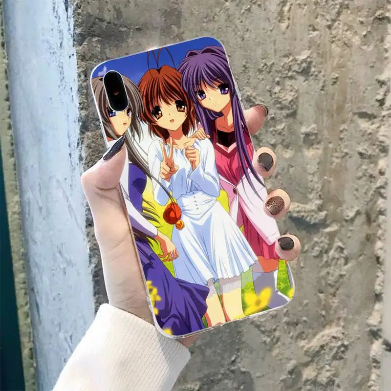 TOPLBPCS CLANNAD мягкий чехол для телефона iPhone 8 7 6 6S Plus X 5S SE 2020 XR 11 pro XS MAX|Бамперы| |