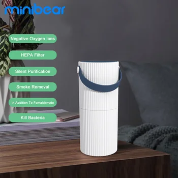 

Minibear Air Purifier Negative Ion Generator Remove Formaldehyde Smoke Dust Purification Portable Air Cleaner Best For Car Home