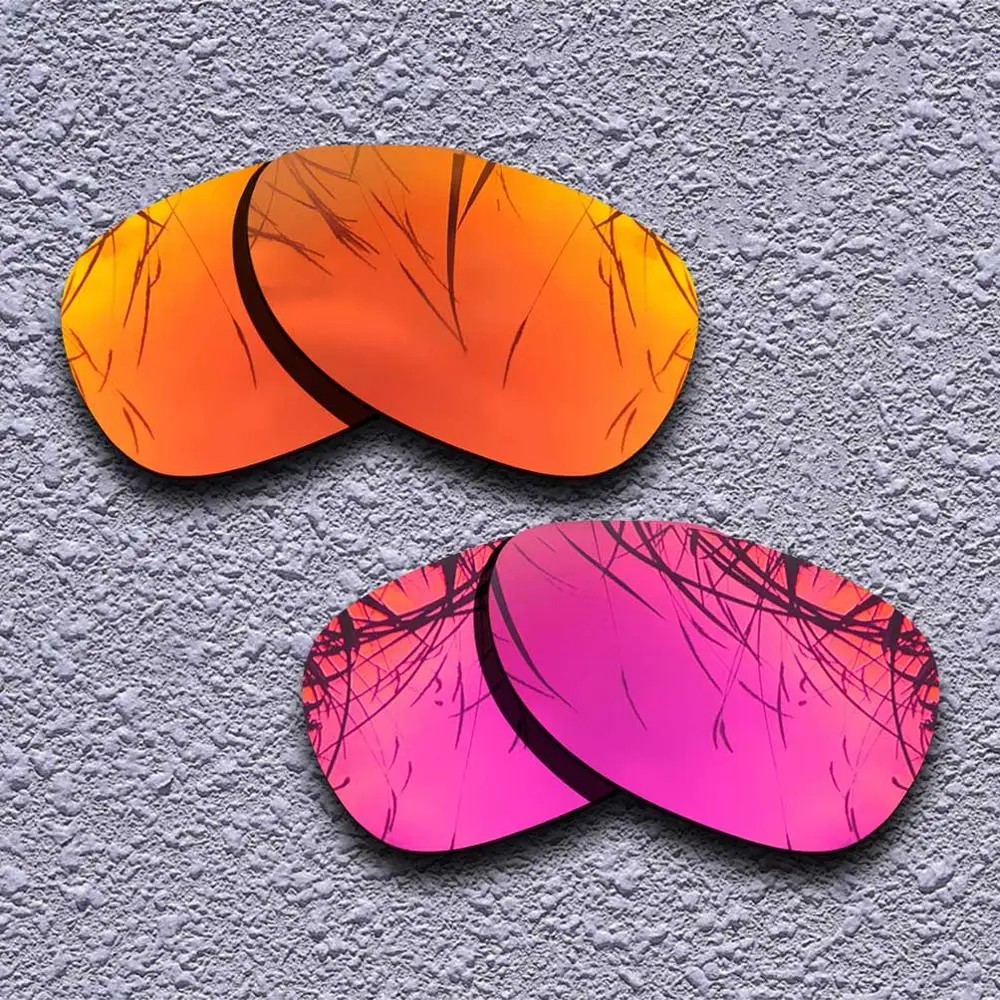 2 пары поляризованных сменных линз для солнцезащитных очков Oakley Felon-несколько вариантов - Цвет линз: Fire Red-Red