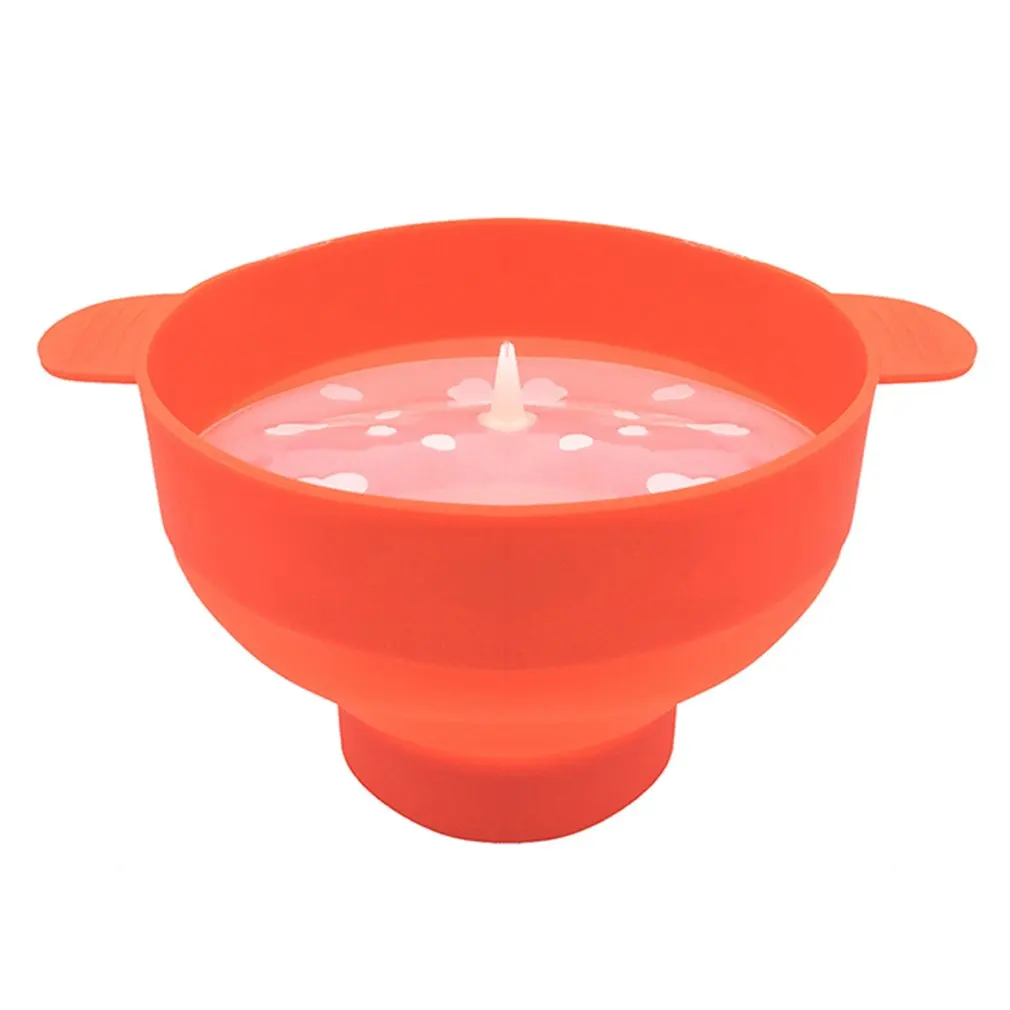 

Silicone Popcorn Bowl Microwave Oven Folding Popcorn Bucket High Temperature Large With Lid Silicone Bucket Popcorn Bowl