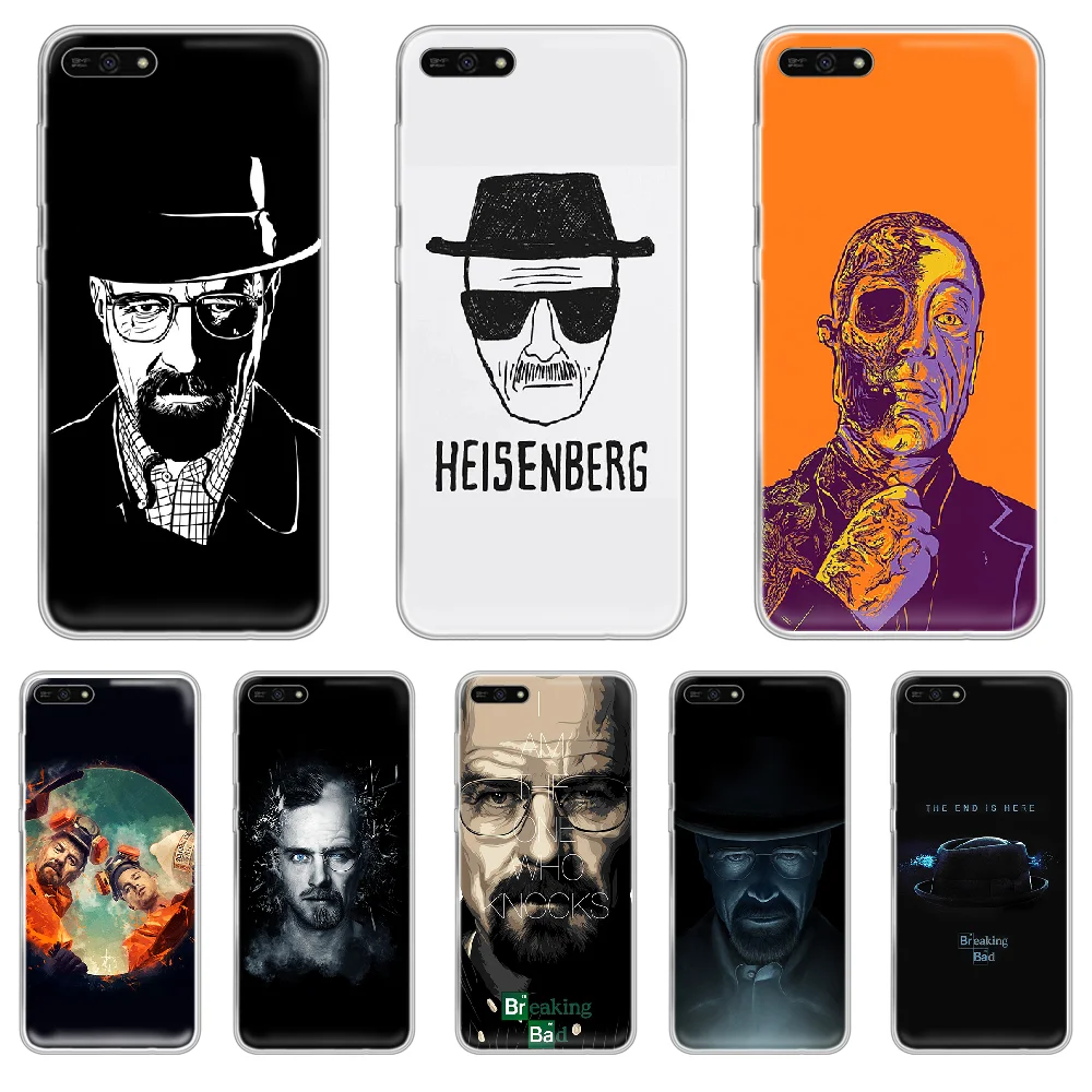 Heisenberg Breaking Bad чехол для телефона корпус HUAWEI honor mate 8 9 10 20 30 A S X i pro lite Прозрачный