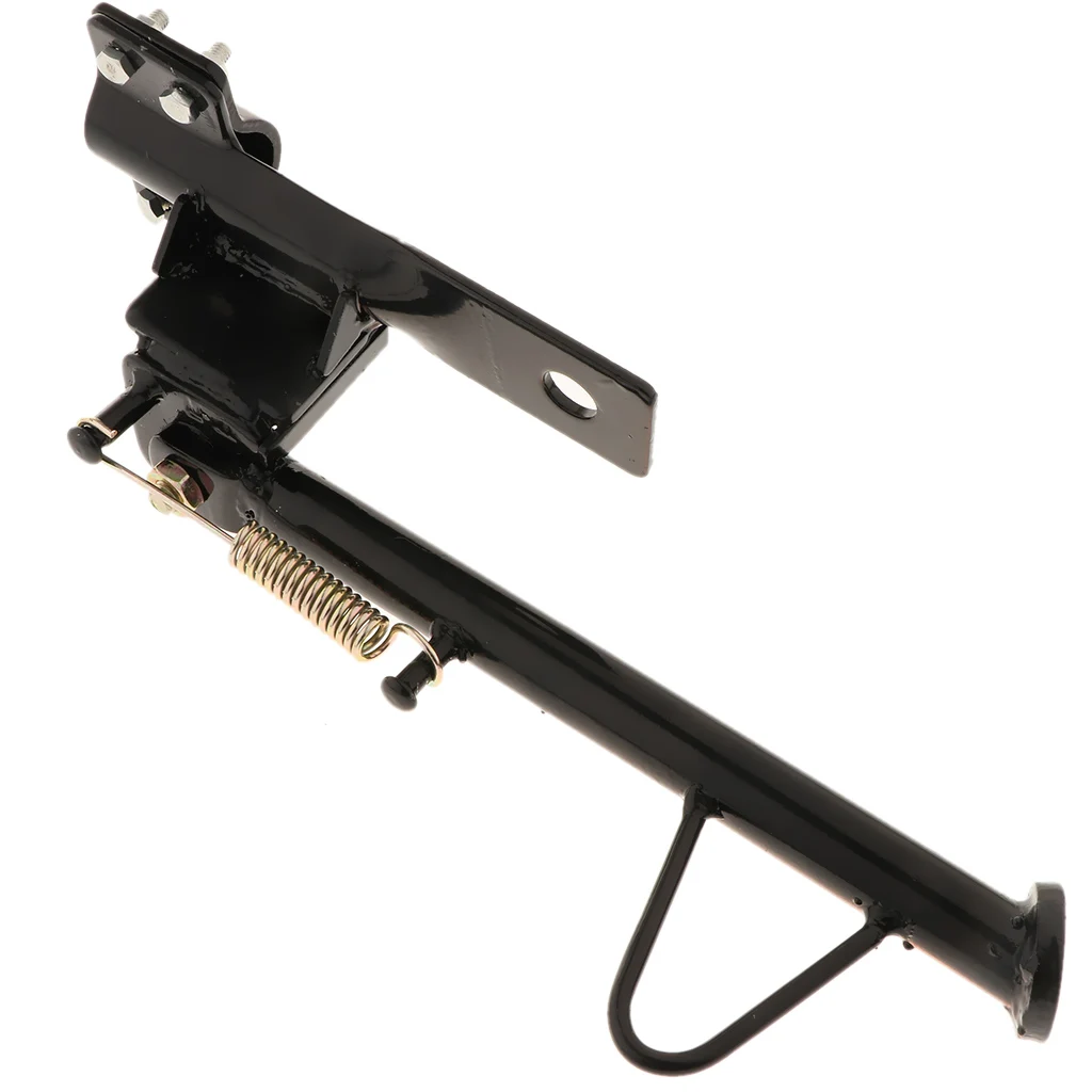 Motorcycle Sidestand Kickstand Motorbike Kickstand Side Stand Leg Prop Parking Racks & Spring For Buggy Dirt Bike ATV Quad Etc