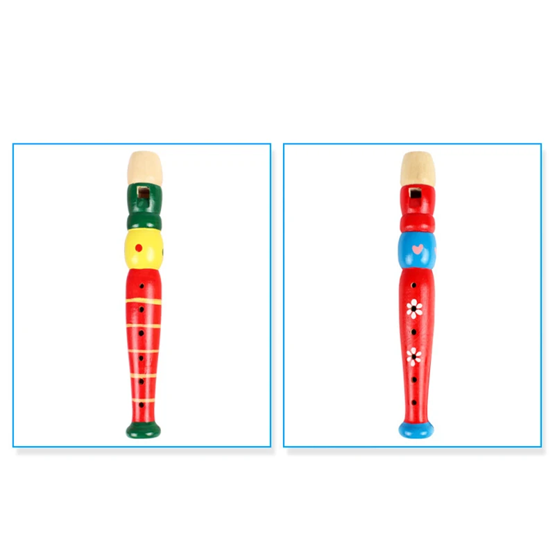 Подарок для детей игрушка деревянная труба Красочный деревянный музыкальный инструмент развивающая музыкальная игрушка мини-инструмент детская труба подарок