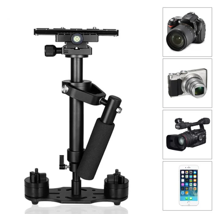 Портативный Ручной Стабилизатор S40 видео Steadycam стабилизаторы с быстроразъемной пластиной для Canon Nikon sony камеры GoPro NC99