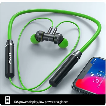 

Lenovo HE06 Bluetooth 5 105mAh Wireless Headset Neck Hanging Sports Running In-ear 120H Long Standby Earphone For iOS Android