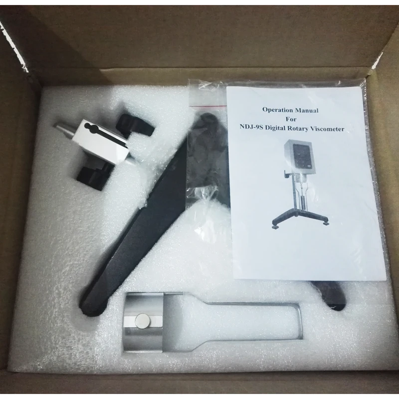 Rotational Viscometer with temperature sensor Digital Viscosity Tester NDJ-9S 1-100000 mPa.s Rotary Viscosimeter