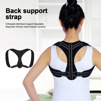 

Spine Lumbar Soft Men Women Office Back Support Braces Adjustable Strap Belt Adult Durable Posture Corrector Orthopedic Shoulder